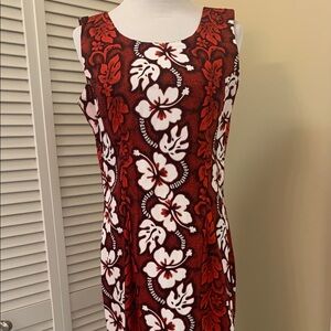 Ky’s Dress large Red Floral Sleeveless barbie core